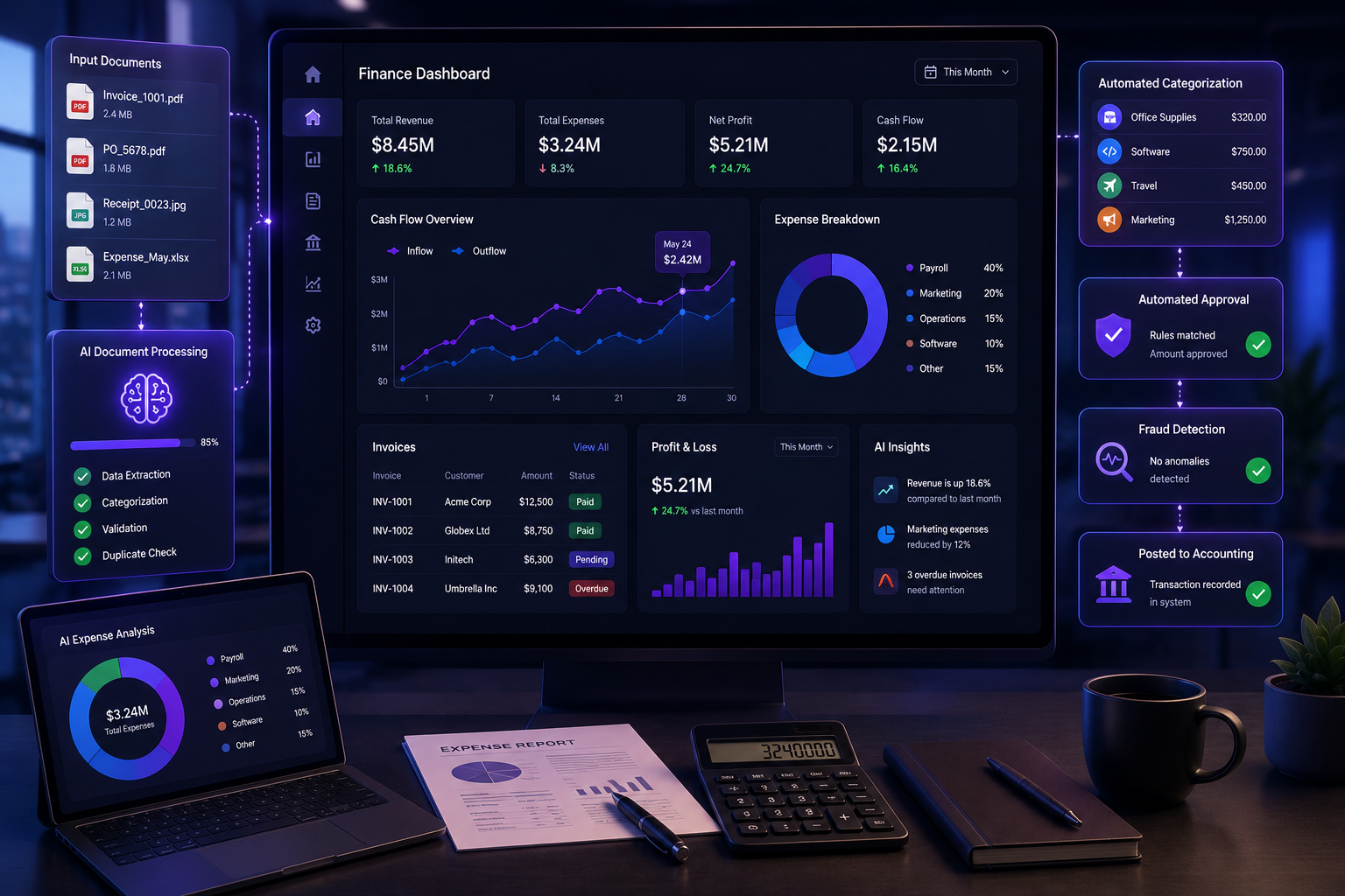 finance and support